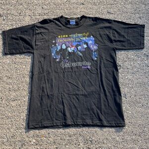 Vintage Y2K The Osbourne Family Promo Graphic T-Shirt Size XL